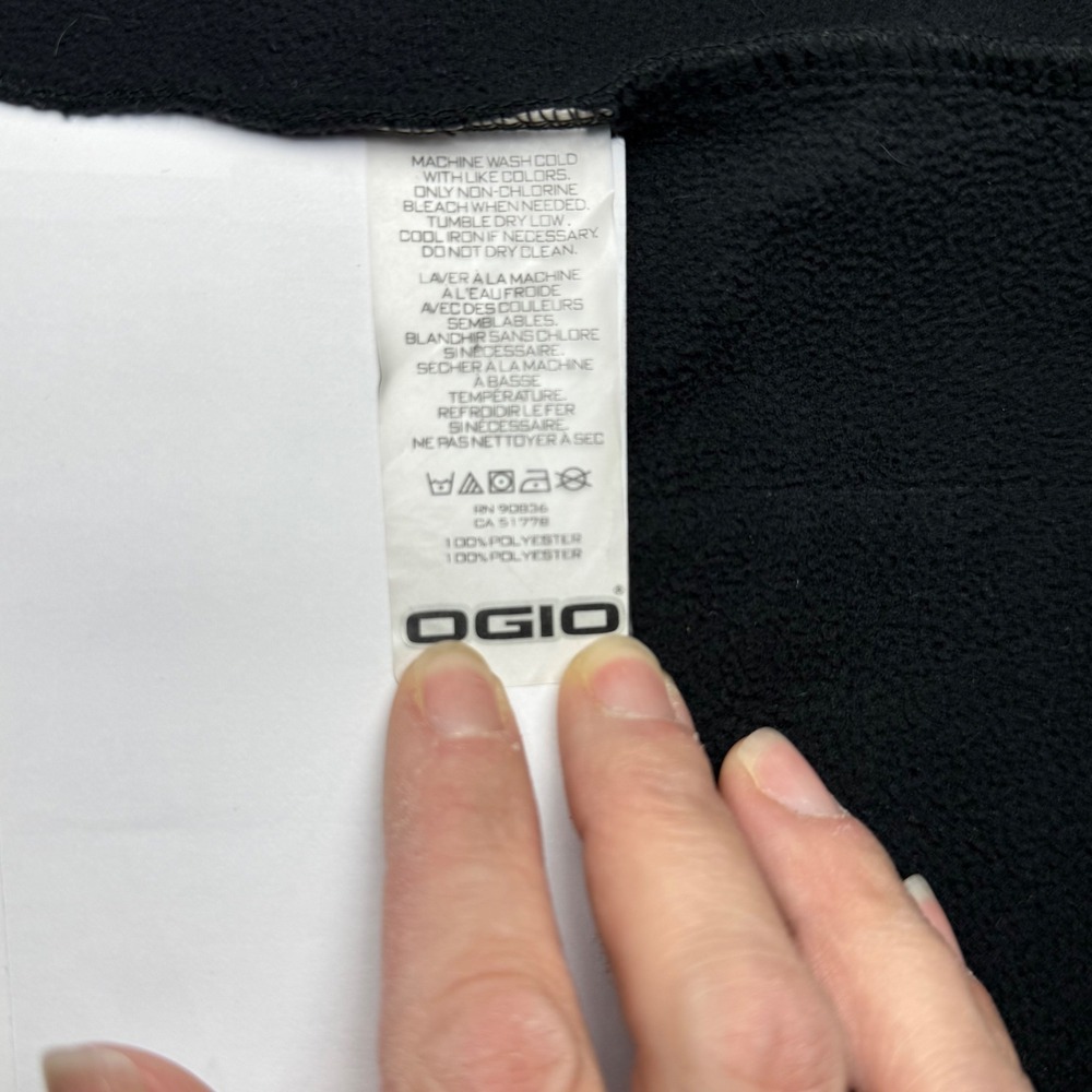 OGIO Black Softshell Jacket Women's Longline Coat Zip Pockets Medium Logo - Picture 5 of 10